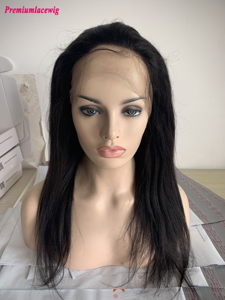 Glueless Full Lace Wig Light Yaki Inch Density Fake Scalp