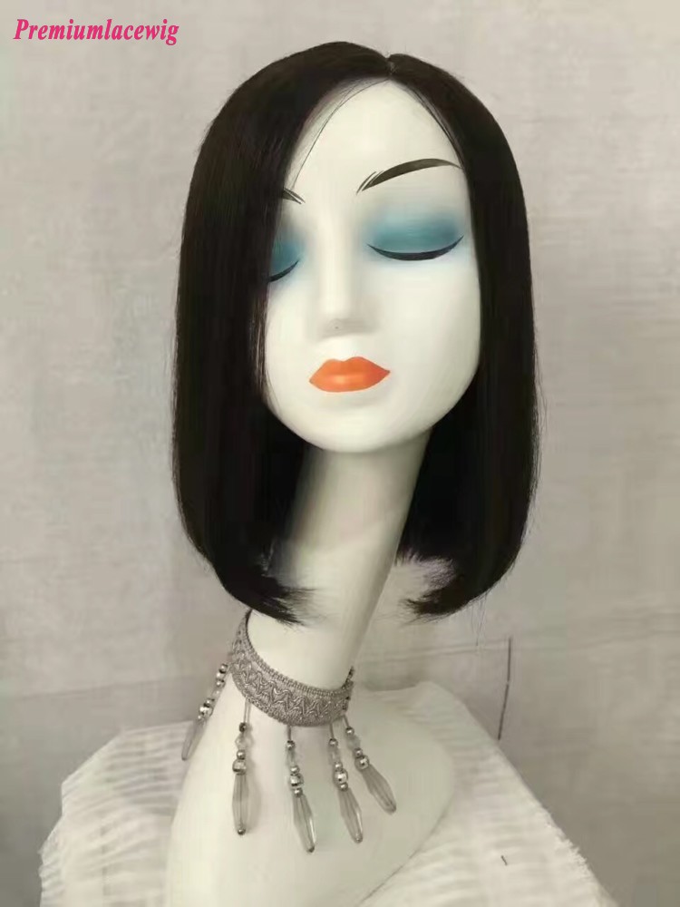 14 inch bob wig side part