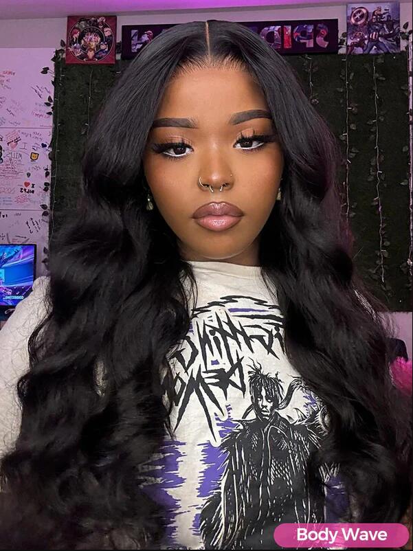 24inch 13x6 Lace Front Wig 250% Density Body wave Human Hair Wigs