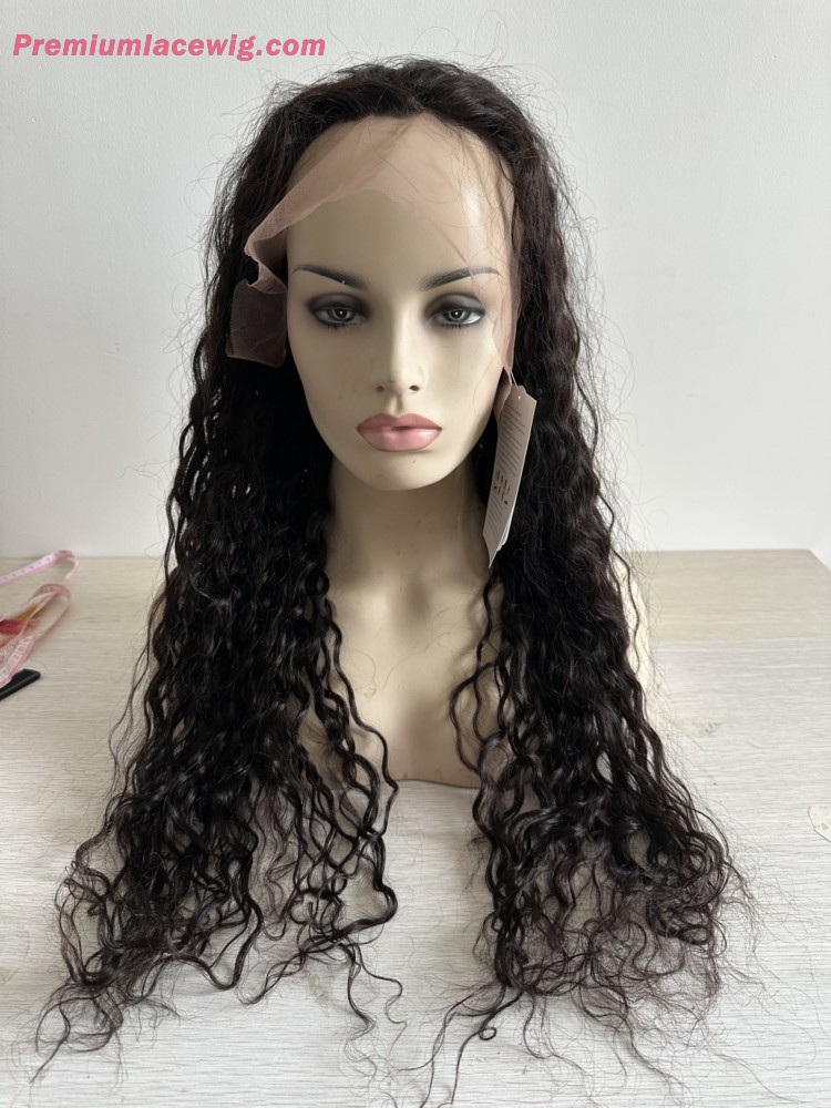 26inch Brazilian Loose Wave PU Lace Wig 4x4 Size 150 Density