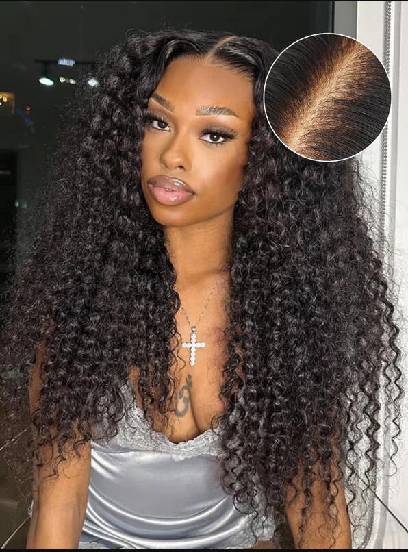 360 Full Lace Wigs Kinky Curly 22inch 180% Density