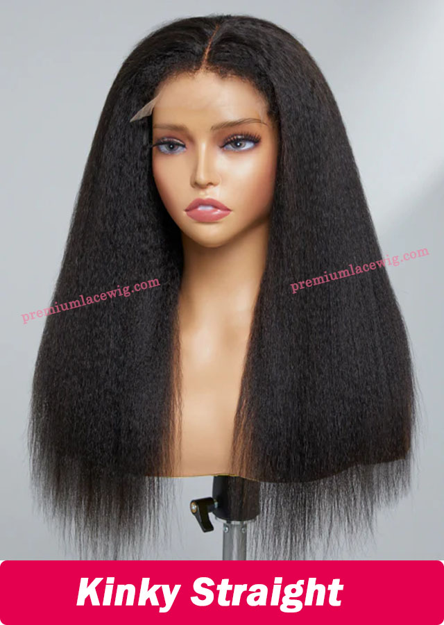 360 Lace Front Wig Kinky Straight 22inch 