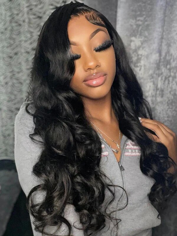 Body Wave 360 Lace Frontal Wigs Pre Plucked Peruvian Hair 20inch