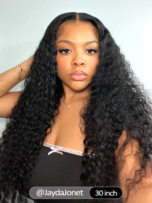 Deep Curly 360 Lace Frontal Wigs 20inch 180% Density
