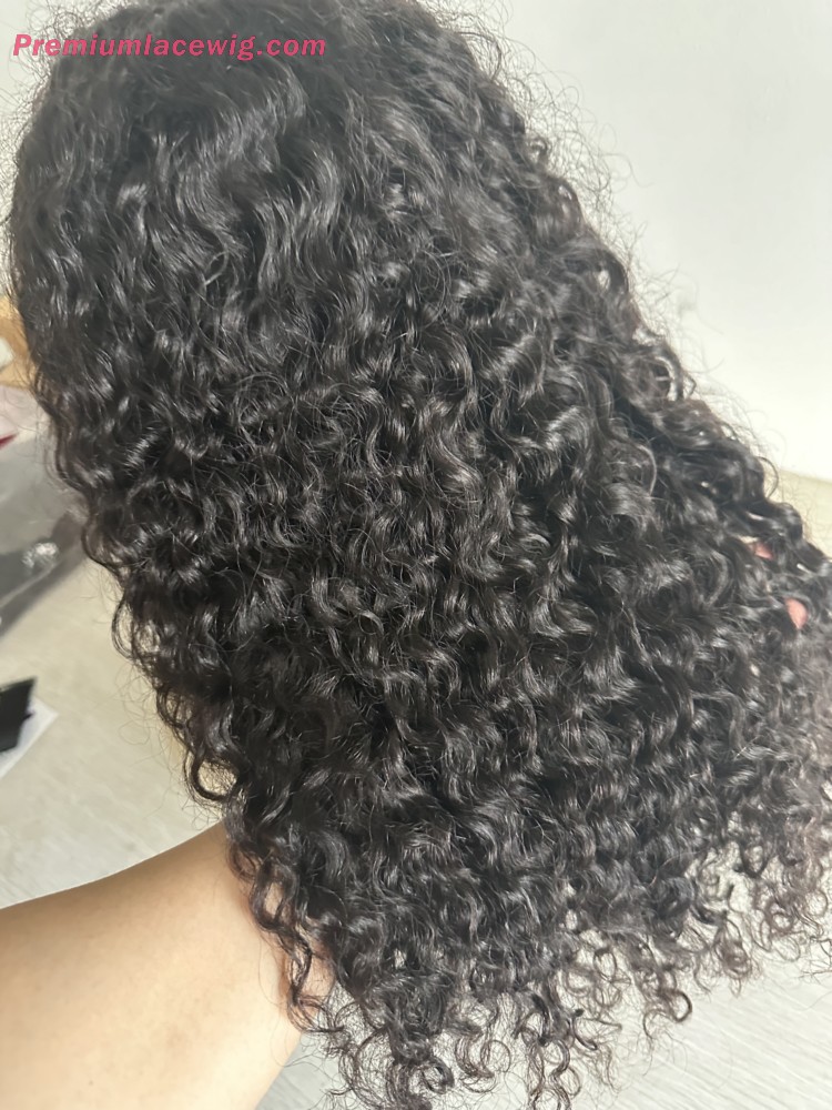 Deep Curly HD Lace Wig 18inch 180 Density with 4c Curly Baby Hair
