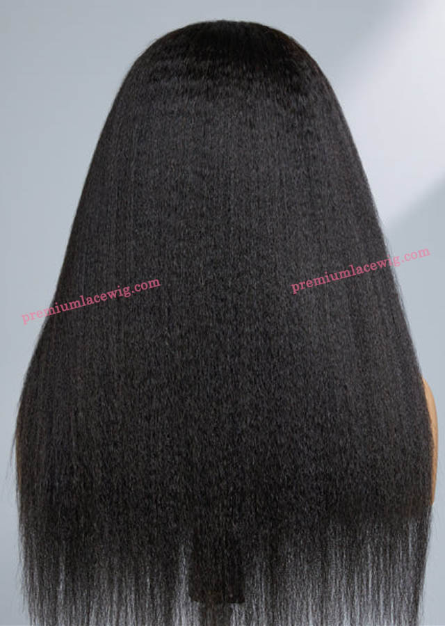 Kinky Straight 360 Lace Front Wig For Women With Baby hair Natural Hairline 