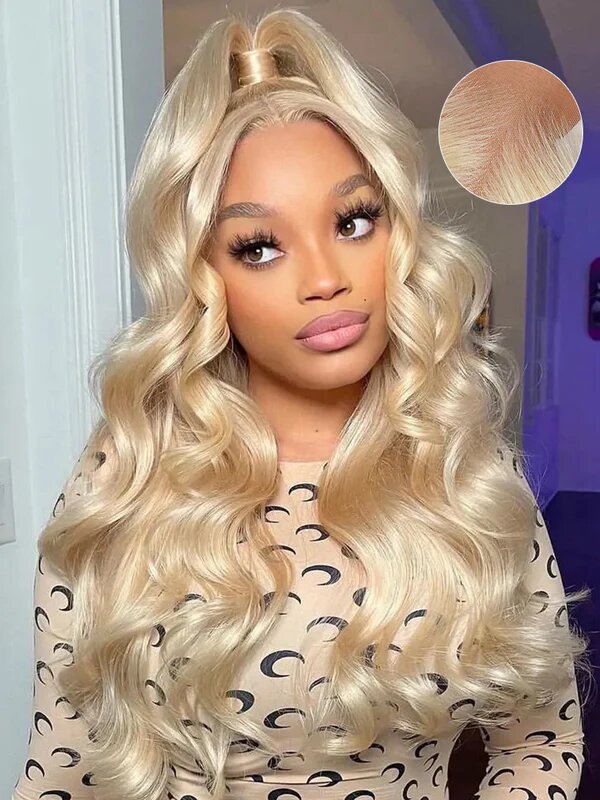 Blonde Color 613 HD Lace Wear Go Glueless Wigs 18inch 250 Density