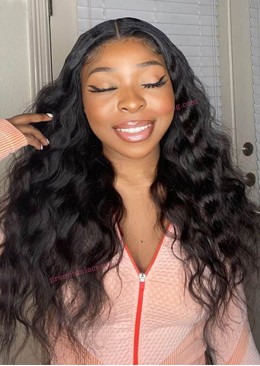 Invisible 5x5 HD Lace Closure Wig Loose Wave For Black Women