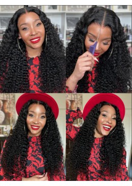 360 Lace Wigs Deep Curly 24inch 150% Density Invisiable Strap