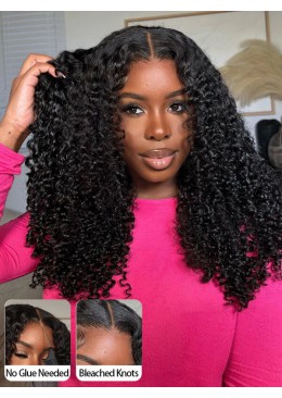 Jeri Curl 360 Lace Wigs 18inch 250% Density Pre plucked Human Hair Wig 