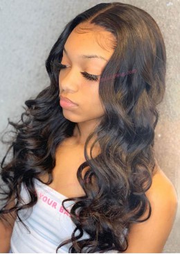 Body Wave Full Lace Human Hair Wigs Brazilian Hair 14inch Instock