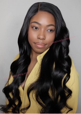 Cheap Full Lace Wig Brazilian Natural Wave Human Hair 16inch