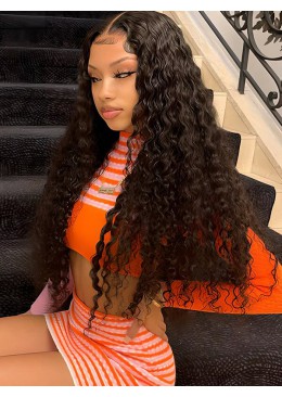 Water Wave Wear and Go Wig Pre Cut Pre Bleached 5x5 HD Lace Wig