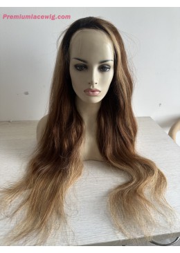 13x6 HD Lace Wig 26inch Ombre Color T1B-4-27 Straight 180 Density