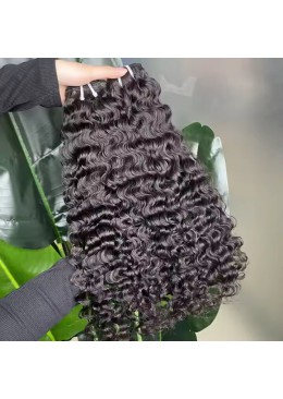 Burmese Curly Hair Bundles Human Hair Weft 18inch 1pc 100gram