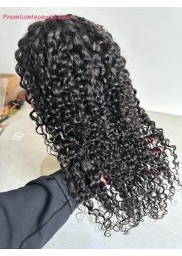 Deep Curly Lace Front Wig 13x4 Human Hair Wig 16inch