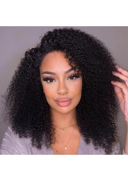 Afro Kinky Curly Full Lace Wig Human Hair 18inch